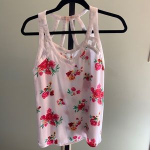 Skies are Blue 🔆 Floral Sleeveless M Blouse